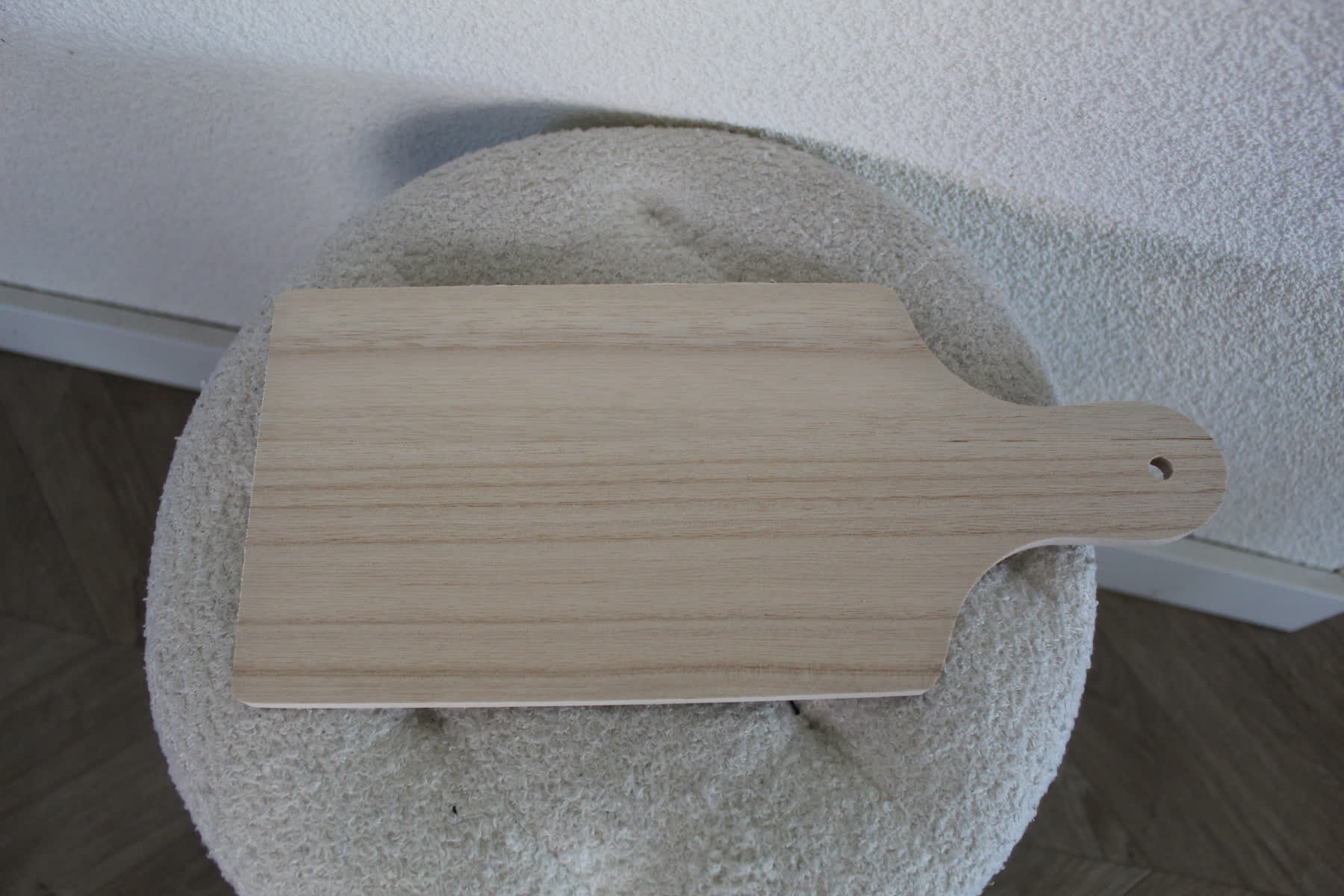 Houten snijplank met handvat