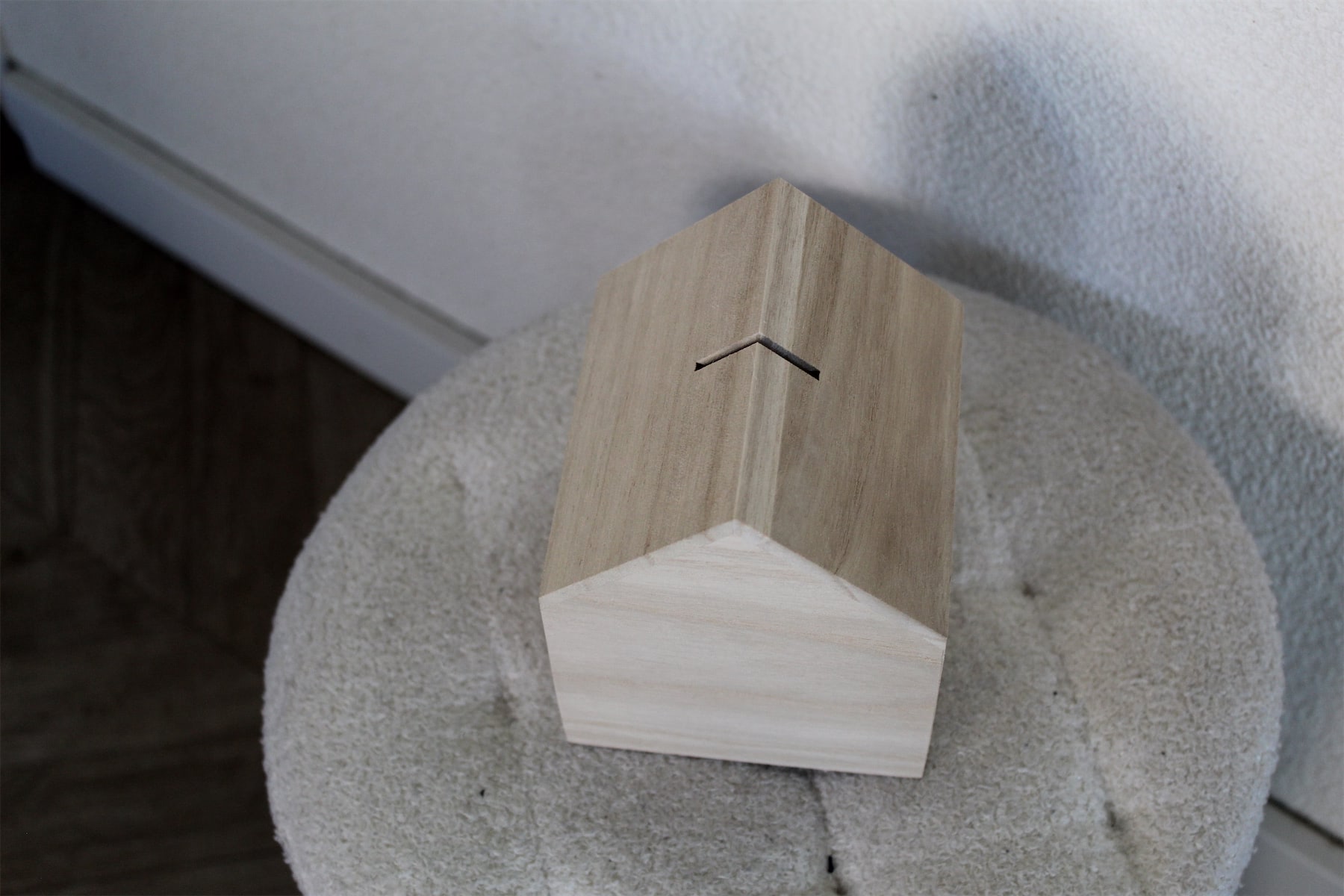 Spaarpot huisvorm zonder schoorsteen